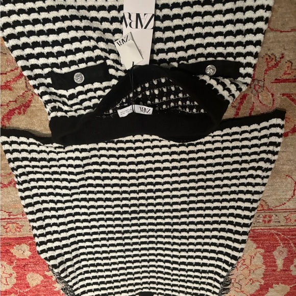 Zara Matching Skirt and Top Set with Bejewelled Buttons - Picture 3 of 3